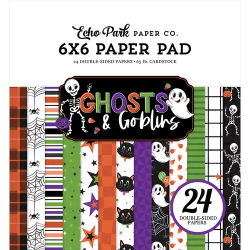 Echo Park - Ghosts And Goblins Collection - 6 x 6 Paper Pad 1 Echo Park - Ghosts And Goblins Collection - 6 x 6 Paper Pad