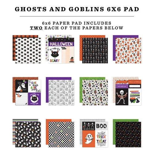 Echo Park - Ghosts And Goblins Collection - 6 x 6 Paper Pad 2 Echo Park - Ghosts And Goblins Collection - 6 x 6 Paper Pad