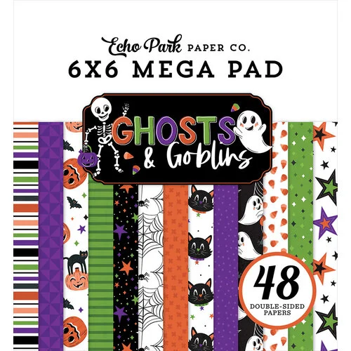 Echo Park - Ghosts And Goblins Collection - 6 x 6 Mega Paper Pad 1 Echo Park - Ghosts And Goblins Collection - 6 x 6 Mega Paper Pad