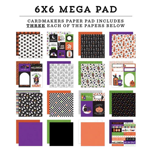 Echo Park - Ghosts And Goblins Collection - 6 x 6 Mega Paper Pad 2 Echo Park - Ghosts And Goblins Collection - 6 x 6 Mega Paper Pad