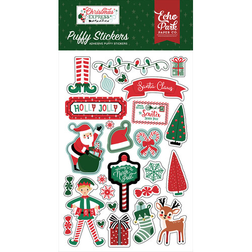 Echo Park - Christmas Express Collection - Puffy Stickers 1 Echo Park - Christmas Express Collection - Puffy Stickers