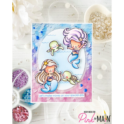 Pink and Main - Clear Photopolymer Stamps - Let's Make Waves 4 Pink and Main - Clear Photopolymer Stamps - Let's Make Waves