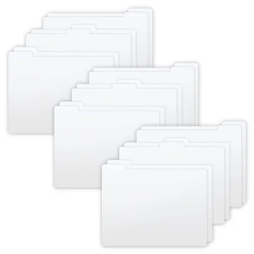 Scrapbook.com - Medium Envelope Organizer Tabbed Dividers with Labels - White - 3 Pack - 21 Piece Set 1 Scrapbook.com - Medium Envelope Organizer Tabbed Dividers with Labels - White - 3 Pack - 21 Piece Set
