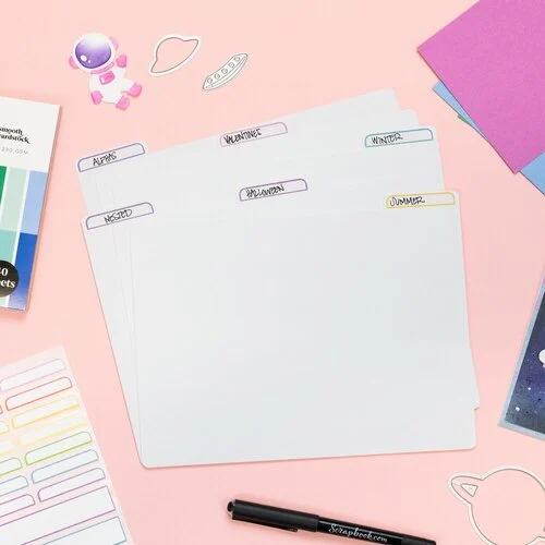 Scrapbook.com - Medium Envelope Organizer Tabbed Dividers with Labels - White - 3 Pack - 21 Piece Set 9 Scrapbook.com - Medium Envelope Organizer Tabbed Dividers with Labels - White - 3 Pack - 21 Piece Set