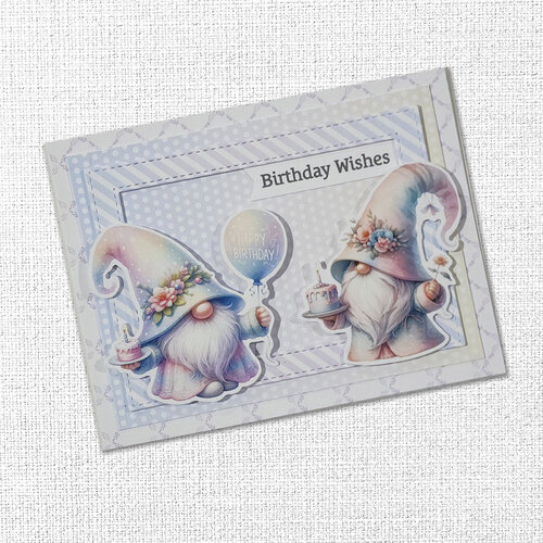 Paper Rose - Embossed Die Cuts - Butterfly Gnomes