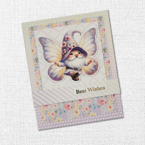 Paper Rose - Embossed Die Cuts - Butterfly Gnomes