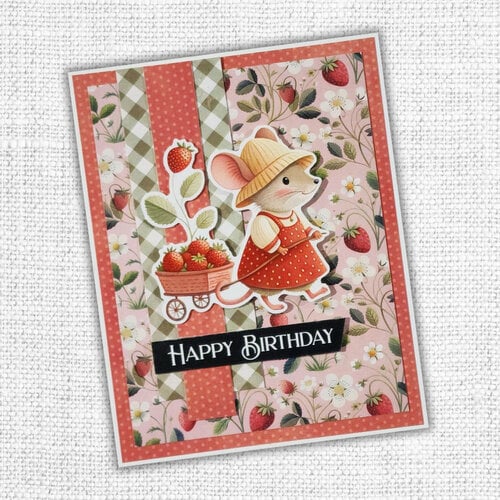 Paper Rose - Strawberry Friends Collection - Embossed Die Cuts 3 Paper Rose - Strawberry Friends Collection - Embossed Die Cuts