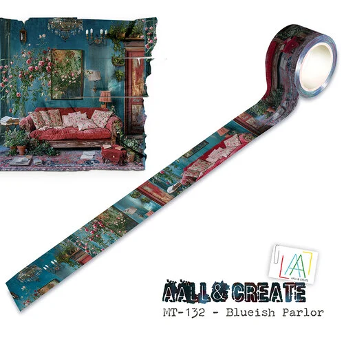AALL and Create - Layer-It-Up Collection - Washi Tape - Blueish Parlor