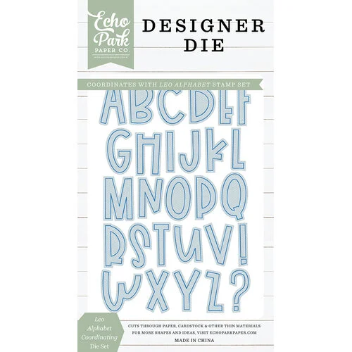 Echo Park - Designer Dies - Leo Alphabet