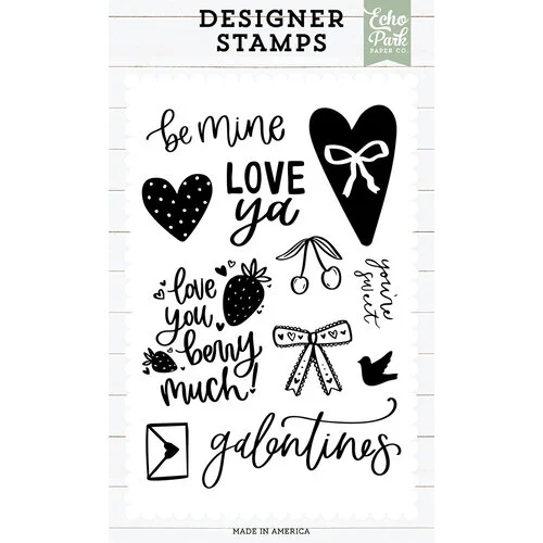 Echo Park - Clear Photopolymer Stamps - Love You Berry Much
