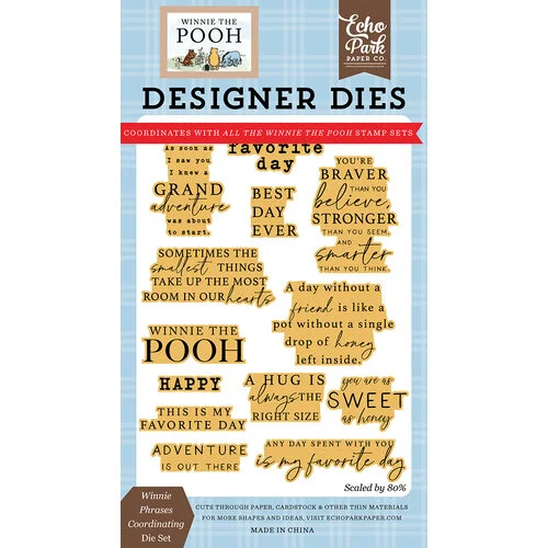 Echo Park - Designer Dies - Winnie Phrases