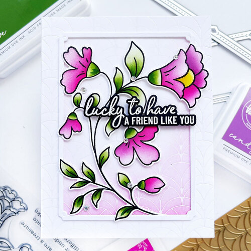 Pinkfresh Studio - Clear Photopolymer Stamps - Floral Folk Stem