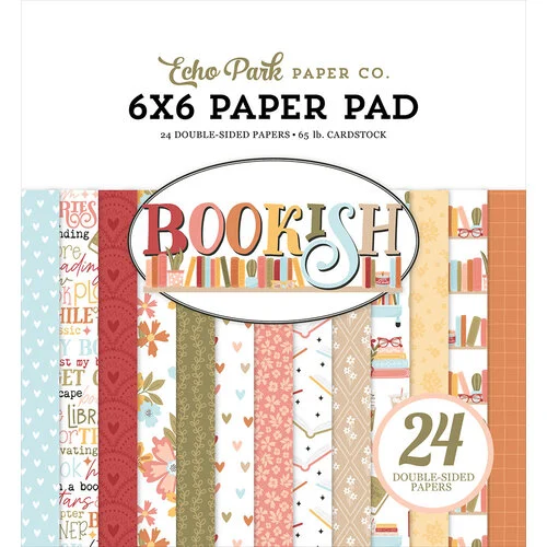 Echo Park - Bookish Collection - 6 x 6 Paper Pad 1 Echo Park - Bookish Collection - 6 x 6 Paper Pad