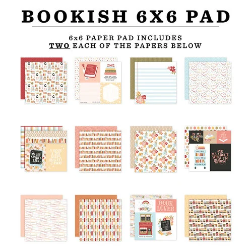 Echo Park - Bookish Collection - 6 x 6 Paper Pad 2 Echo Park - Bookish Collection - 6 x 6 Paper Pad