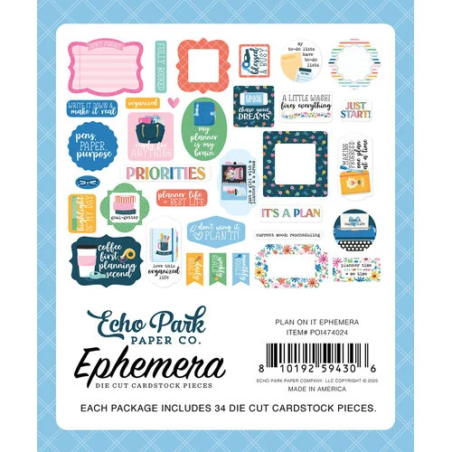 Echo Park - Plan On It Collection - Ephemera 2 Echo Park - Plan On It Collection - Ephemera