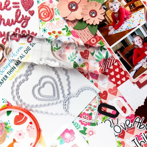 Scrapbook.com - Decorative Die Set - Nested Scalloped Hearts 8 Scrapbook.com - Decorative Die Set - Nested Scalloped Hearts