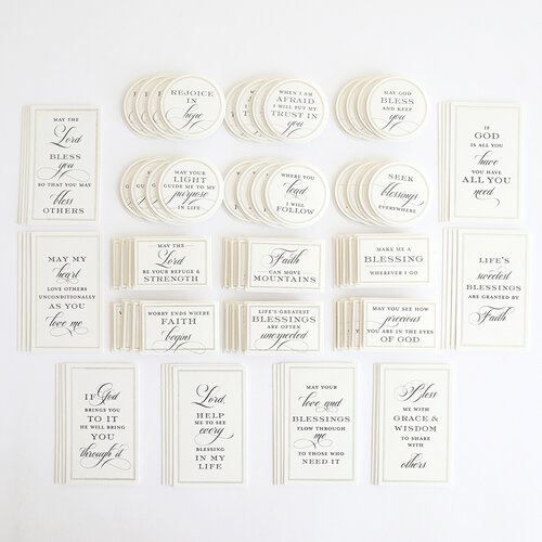 Anna Griffin - Stickers - Christmas Blessing Sentiments
