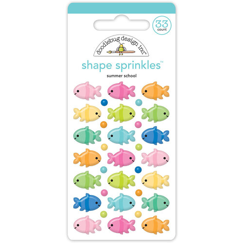 Doodlebug Design - Summer Fun Collection - Shape Sprinkles - Summer School 1 Doodlebug Design - Summer Fun Collection - Shape Sprinkles - Summer School