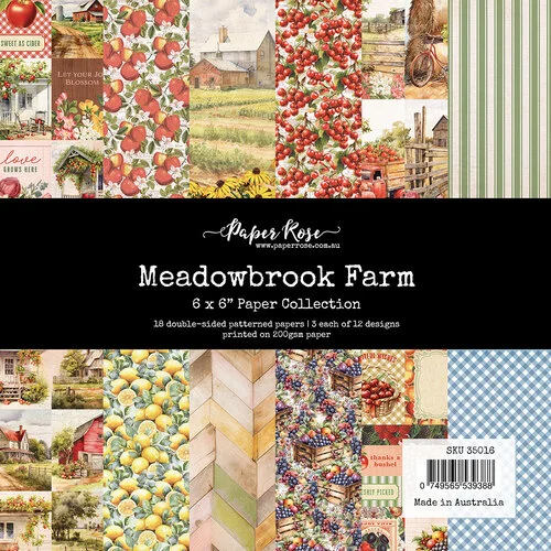 Paper Rose - Meadowbrook Farm Collection - 6 x 6 Paper Pack 1 Paper Rose - Meadowbrook Farm Collection - 6 x 6 Paper Pack