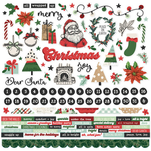 Simple Stories - All Wrapped Up Collection - 12 x 12 Cardstock Stickers
