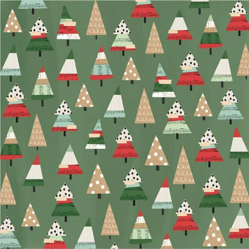 Simple Stories - All Wrapped Up Collection - 12 x 12 Double Sided Paper - Twinkle Lights