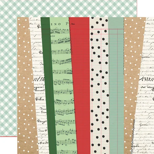 Simple Stories - All Wrapped Up Collection - 12 x 12 Double Sided Paper - Warm Wishes