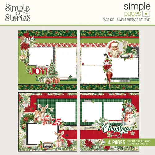 Simple Stories - Simple Vintage Believe Collection - Simple Pages - Page Kit 1 Simple Stories - Simple Vintage Believe Collection - Simple Pages - Page Kit