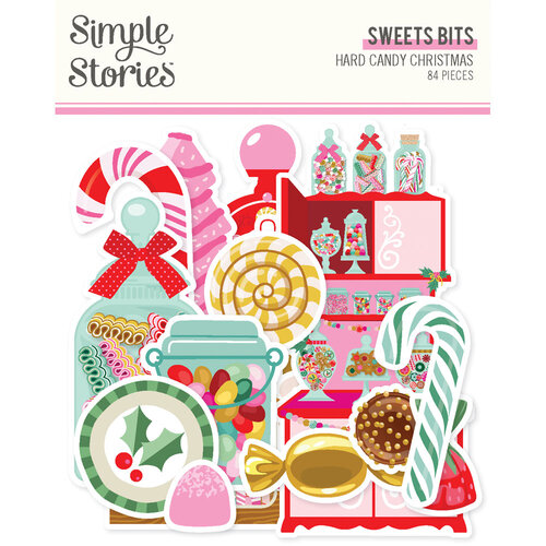 Simple Stories - Hard Candy Christmas Collection - Ephemera - Sweets Bits And Pieces 1 Simple Stories - Hard Candy Christmas Collection - Ephemera - Sweets Bits And Pieces