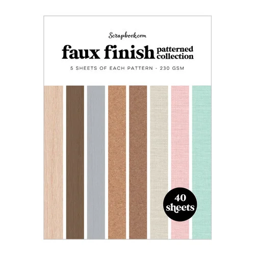 Scrapbook.com - Faux Finish - Patterned Cardstock Paper Pad - Double Sided - 6x8 - 40 Sheets 1 Scrapbook.com - Faux Finish - Patterned Cardstock Paper Pad - Double Sided - 6x8 - 40 Sheets
