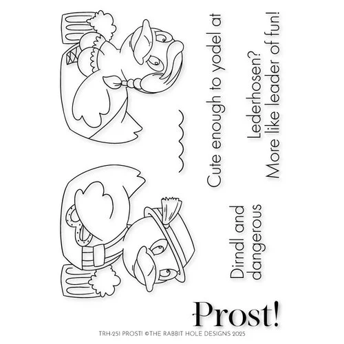 The Rabbit Hole Designs - Clear Photopolymer Stamps - Prost!