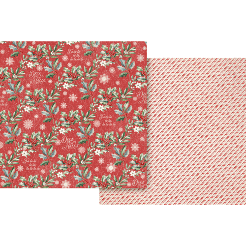 Graphic 45 - Deck The Halls Collection - 12 X 12 Double Sided Paper - A Little Sparkle