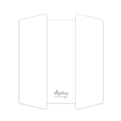 Mintay Papers - Greeting Card Base - Gate Fold - White 1 Mintay Papers - Greeting Card Base - Gate Fold - White