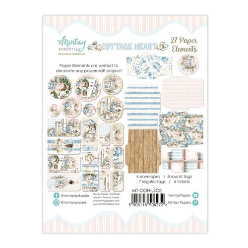 Mintay Papers - Cottage Heart Collection - Embellishments - Paper Elements