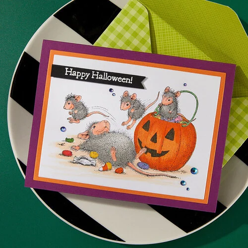 Spellbinders - Tree-Mendous Christmas Collection - Cling Mounted Rubber Stamps - Trick or Treat 5 Spellbinders - Tree-Mendous Christmas Collection - Cling Mounted Rubber Stamps - Trick or Treat