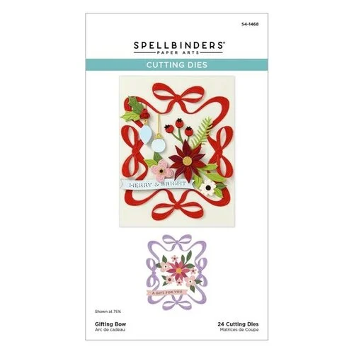 Spellbinders - Merry Moments Collection - Etched Dies - Gifting Bow