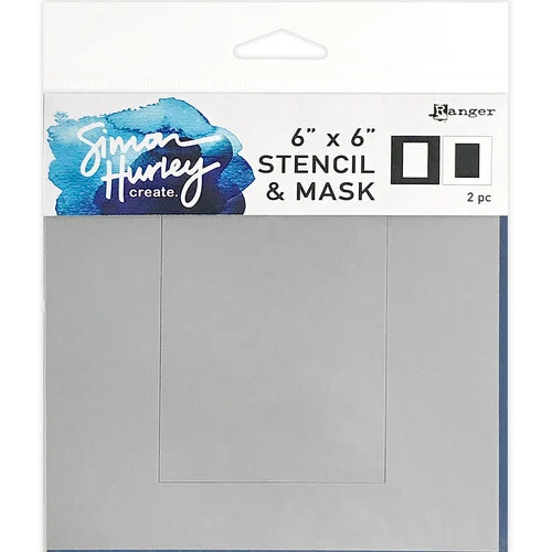 Ranger Ink - Simon Hurley - 6 x 6 Stencil and Mask - Rectangle 1 Ranger Ink - Simon Hurley - 6 x 6 Stencil and Mask - Rectangle