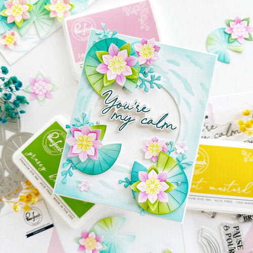 Pinkfresh Studio - Whispering Views Collection - Dies - Tranquil Water Lilies 5 Pinkfresh Studio - Whispering Views Collection - Dies - Tranquil Water Lilies