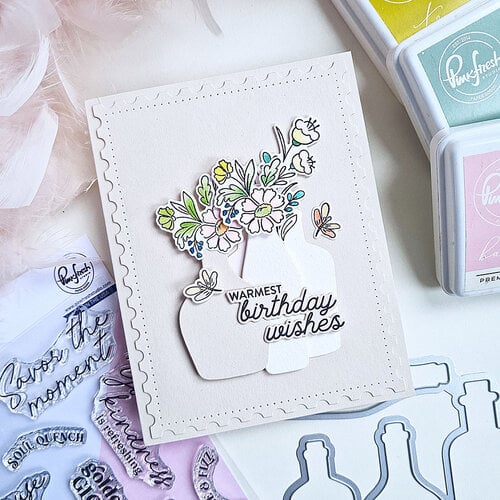 Pinkfresh Studio - Whispering Views Collection - Dies - Sippable Scenes 4 Pinkfresh Studio - Whispering Views Collection - Dies - Sippable Scenes
