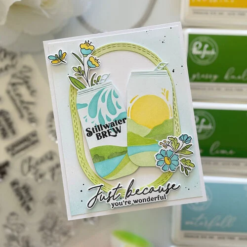 Pinkfresh Studio - Whispering Views Collection - Dies - Sippable Scenes 5 Pinkfresh Studio - Whispering Views Collection - Dies - Sippable Scenes