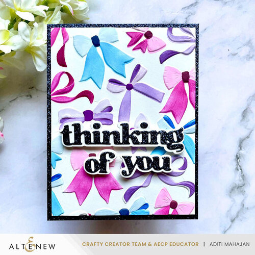 Altenew - 3D Embossing Folder - Elegant Bows