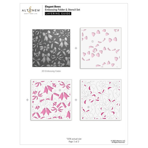 Altenew - Stencils - Elegant Bows 3 Altenew - Stencils - Elegant Bows