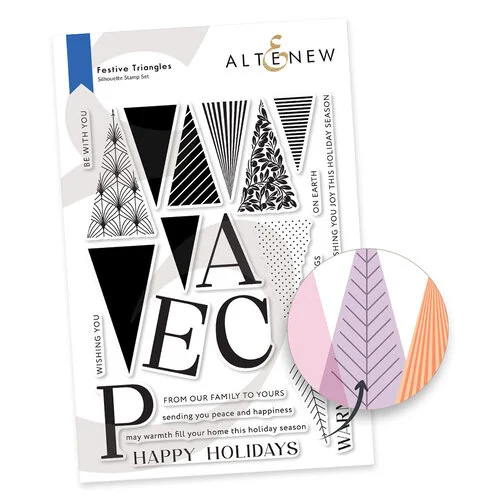 Altenew - Clear Photopolymer Stamps - Festive Triangles