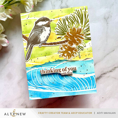 Altenew - Press Plate - Chickadee Chirps 3 Altenew - Press Plate - Chickadee Chirps