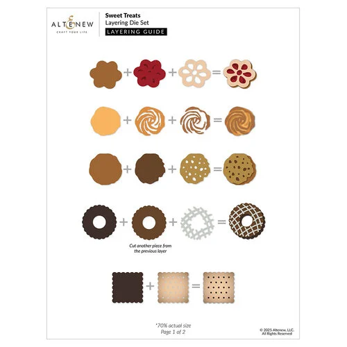 Altenew - Layering Dies - Sweet Treats 2 Altenew - Layering Dies - Sweet Treats