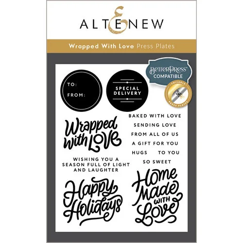 Altenew - Press Plate - Wrapped With Love