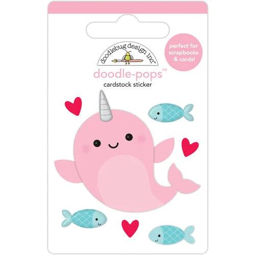 Doodlebug Design - Let It Snow Collection - Stickers - Doodle-Pops - Whale Hello 1 Doodlebug Design - Let It Snow Collection - Stickers - Doodle-Pops - Whale Hello