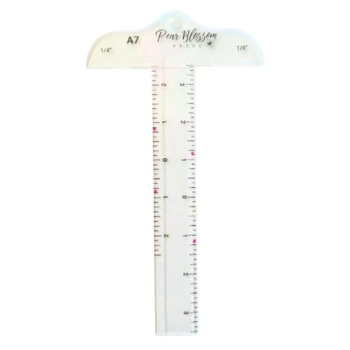 Pear Blossom Press - Cardmaker's T-Square Ruler - A7