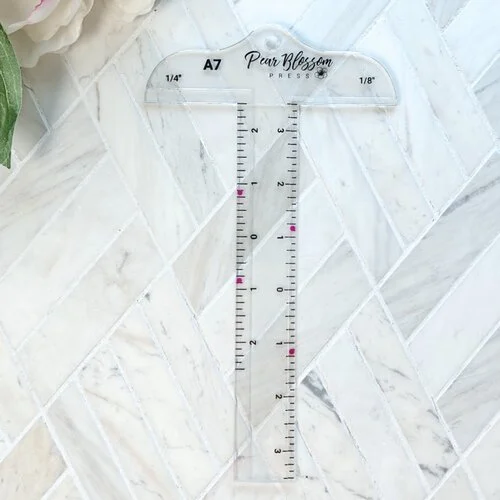 Pear Blossom Press - Cardmaker's T-Square Ruler - A7