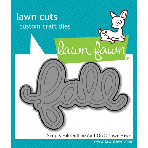 Lawn Fawn - Lawn Cuts - Dies - Scripty Fall Outline Add-On