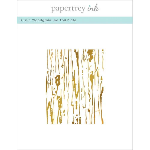 Papertrey Ink - Hot Foil Plate - Rustic Wood Grain
